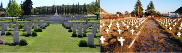 Το Βρετανικό στρατιωτικό νεκροταφείο Εξοχής Χορτιάτη και το Ελληνικό του Νεστορίου Καστοριάς